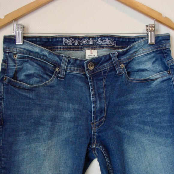 Straight Leg Jeans Stretch Paper Denim & Cloth Size 10 - Picture 3 of 16